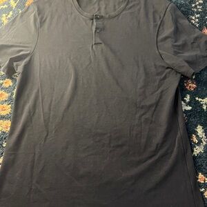 lululemon athletica Black Short Sleeve Henley